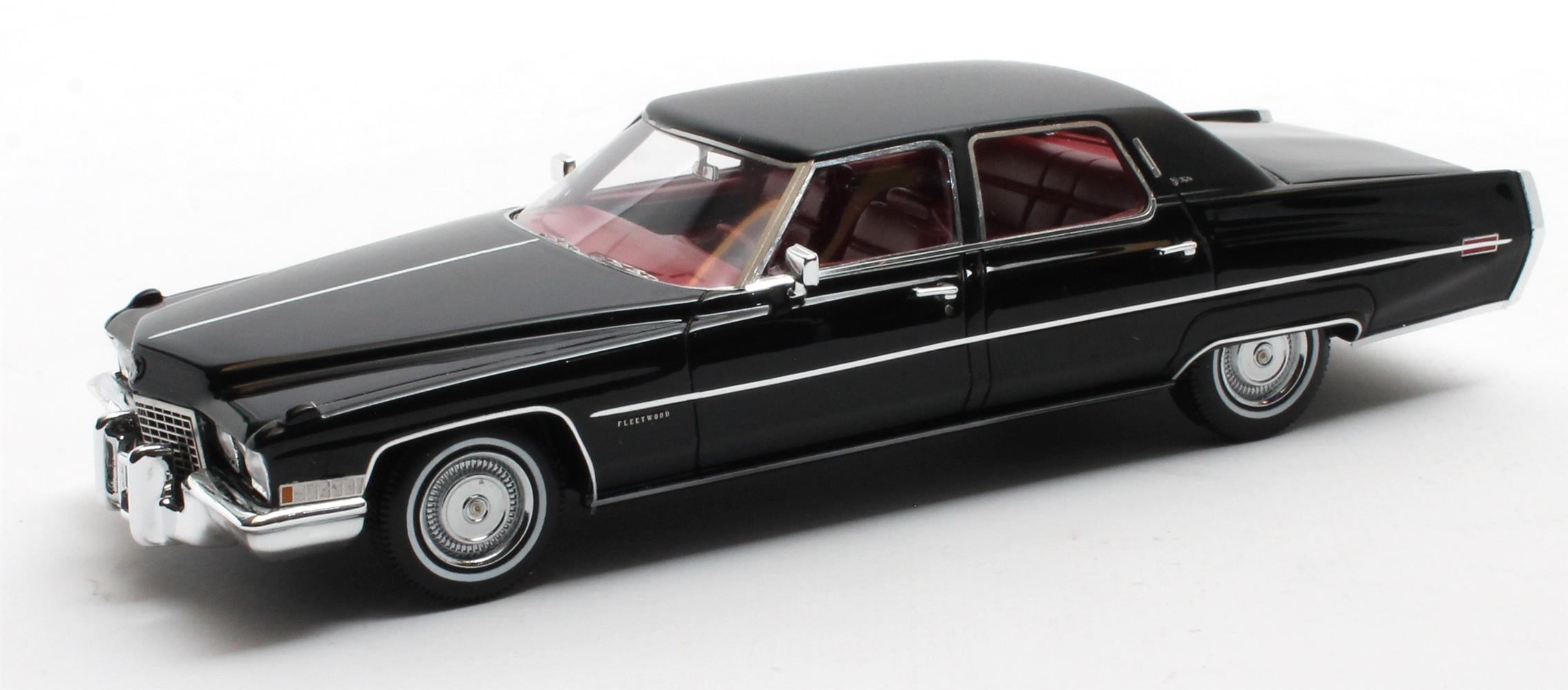 Cadillac Fleetwood Sixty Brougham 1972 Zwart - 1:43